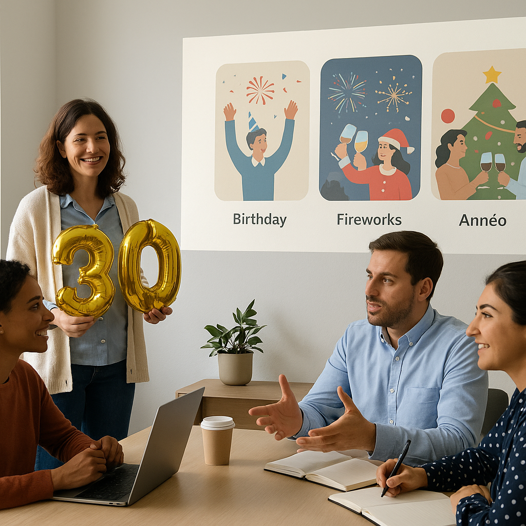 Illustration : Événements festifs et célébrations annuelles